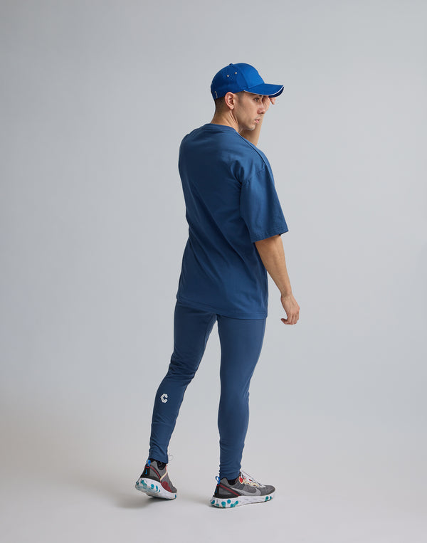 CRONOS DIAGONAL LINE LONGPANTS【N.BLUE】