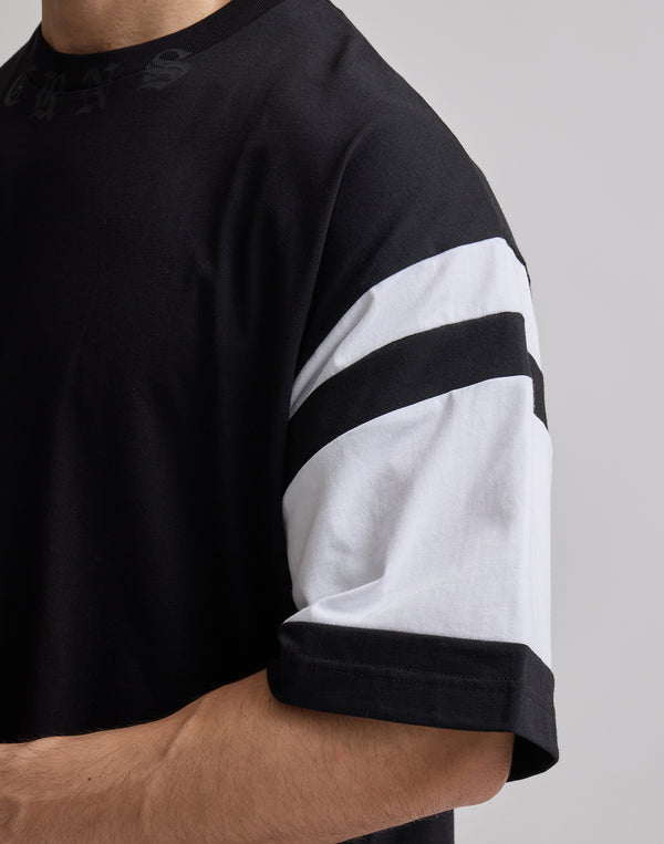 CRONOS BLACK LETTER OVERSIZE T-SHIRT【WHITE】