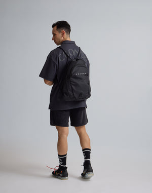 CRONOS  EMBROIDERY BOXLOGO  POLO SHIRT【OFFBLACK】