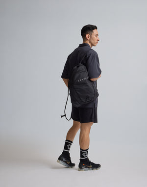 CRONOS  EMBROIDERY BOXLOGO  POLO SHIRT【OFFBLACK】