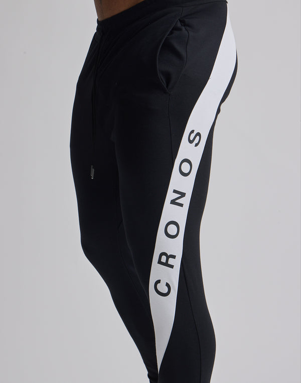 CRONOS DIAGONAL LINE LONGPANTS【N.BLUE】