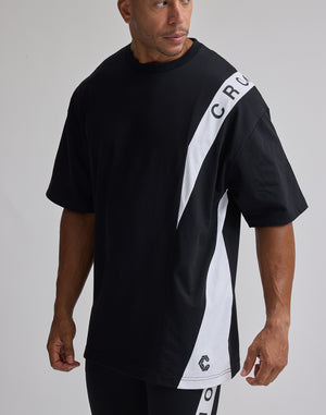 CRONOS SWITCHIED OVERSIZE T-SHIRT【GRAY】