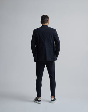 CRONOS BLACK COLLARLESS STRETCH JACKET