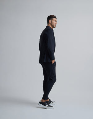 CRONOS BLACK COLLARLESS STRETCH JACKET