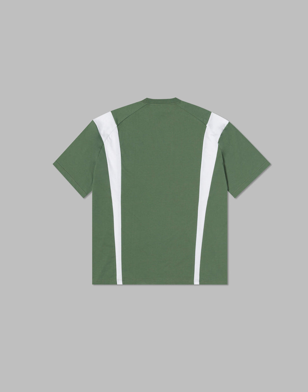 CRONOS 両サイド切替オーバーサイズTシャツ【C.GREEN】
