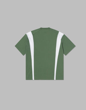 CRONOS BOTHSIDE SWITCHING OVERSIZE T-SHIRT【C.GREEN】
