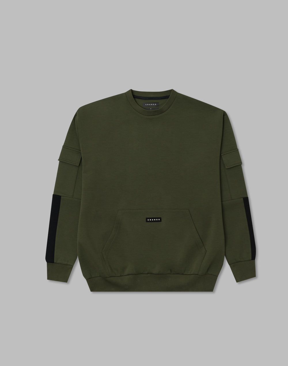 CRONOS カーゴスウェットシャツ【KHAKI】