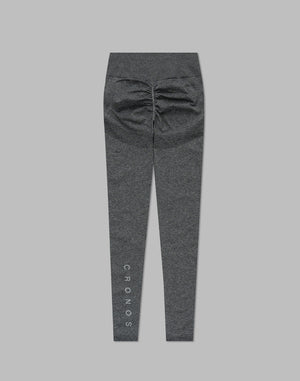 CRONOS WOMEN STYLE UP LEGGINGS【GRAY】