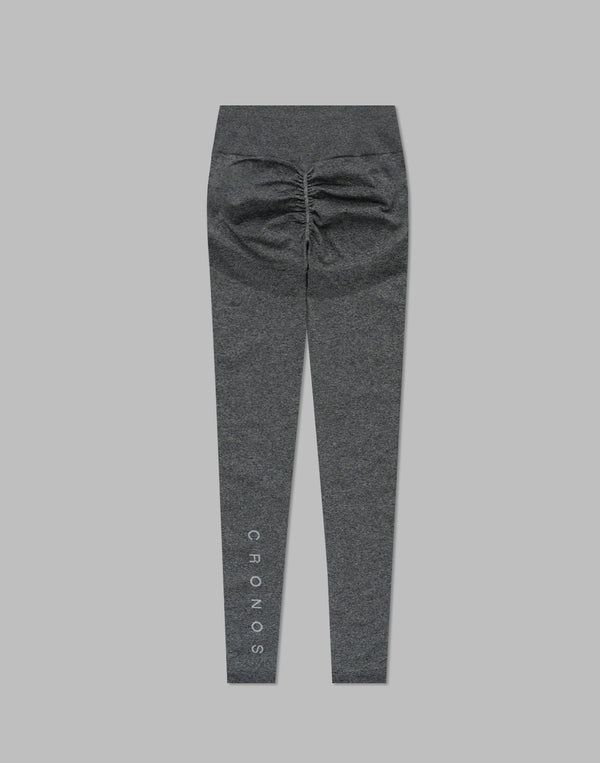 CRONOS WOMEN STYLE UP LEGGINGS【GRAY】