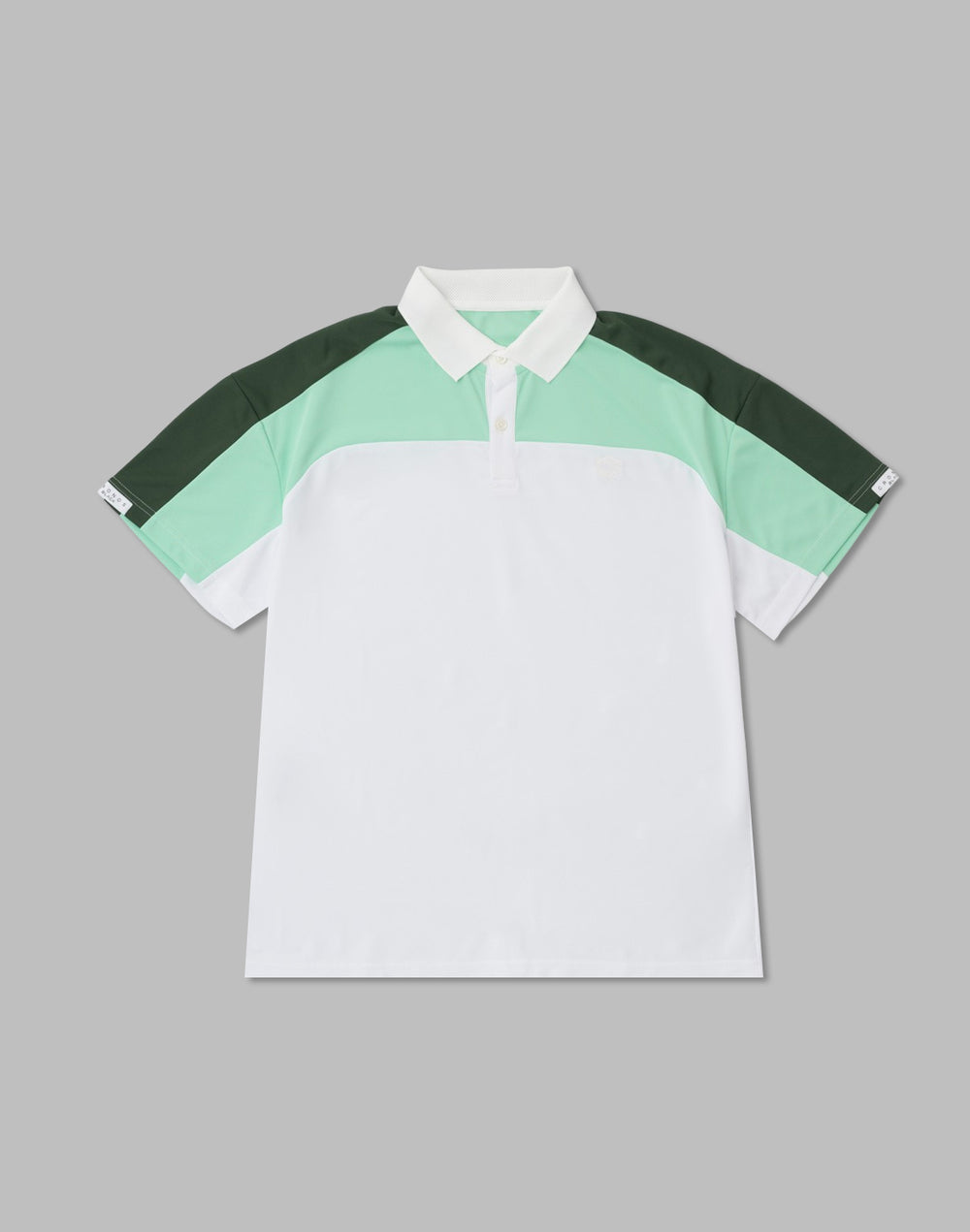 CRONOS BLACK Contrast polo shirt【WHITE】