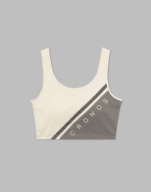 CRONOS WOMEN SWITCHED TANKTOP【BEIGE】