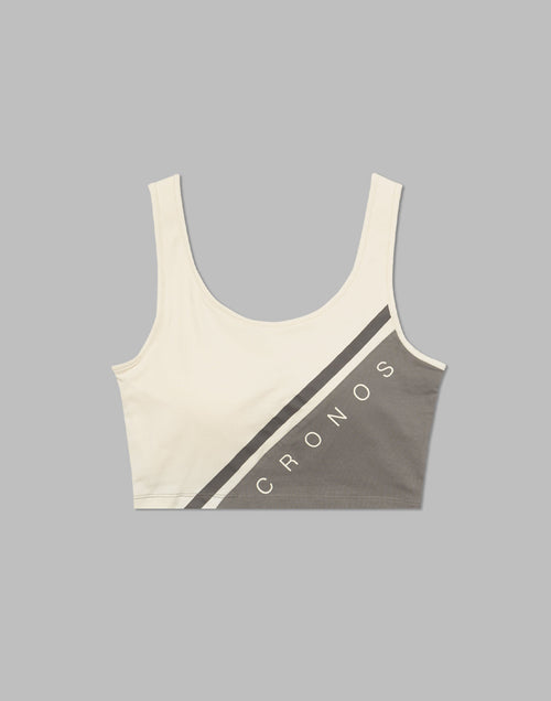 CRONOS WOMEN SWITCHED TANKTOP【BEIGE】