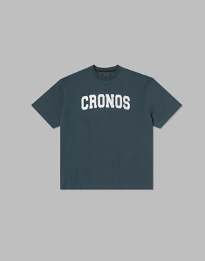 CRONOS  FRONT LOGO OVERSIZE T-SHIRT【S.NAVY】