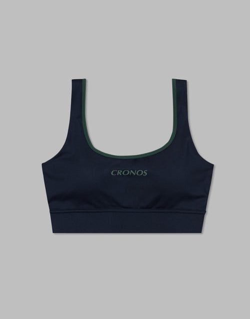 CRONOS WOMEN BACK CROSS BRA【NAVY】