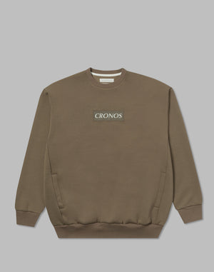 CRONOS BOXLOGO SWEAT【TAUPE】