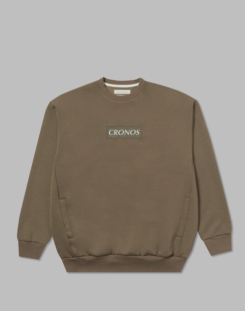 CRONOS BOXLOGO SWEAT【TAUPE】