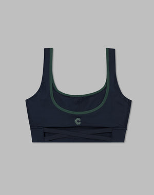 CRONOS WOMEN BACK CROSS BRA【NAVY】