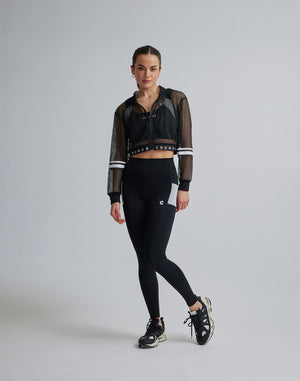 CRONOS WOMEN MESH ZIP HOODY