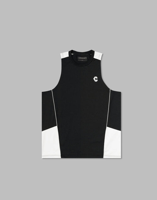 CRONOS SIDE INSERTS TANKTOP【BLACK】
