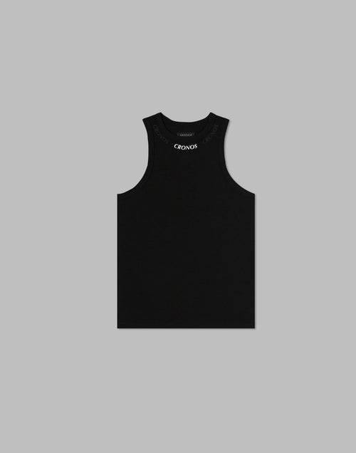 CRONOS STRETCH FRIES TANKTOP【BLACK】