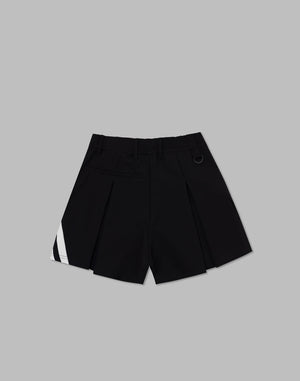 CRONOS BLACK STRIPED SHORTS【BLACK】