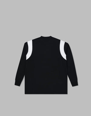 CRONOS SHOULDER REGION LINE LONG SLEEVE T 【BLACK】