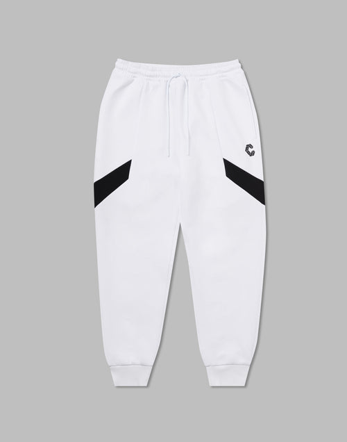 CRONOS THIGH SWITCH SWEATS LONGPANTS【WHITE】