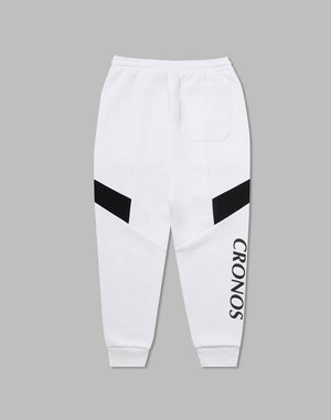 CRONOS THIGH SWITCH SWEATS LONGPANTS【WHITE】