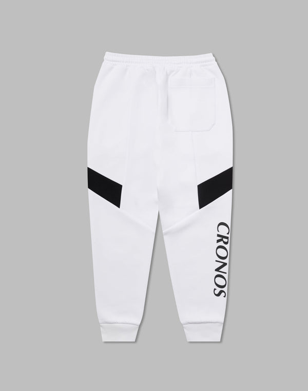 CRONOS THIGH SWITCH SWEATS LONGPANTS【WHITE】