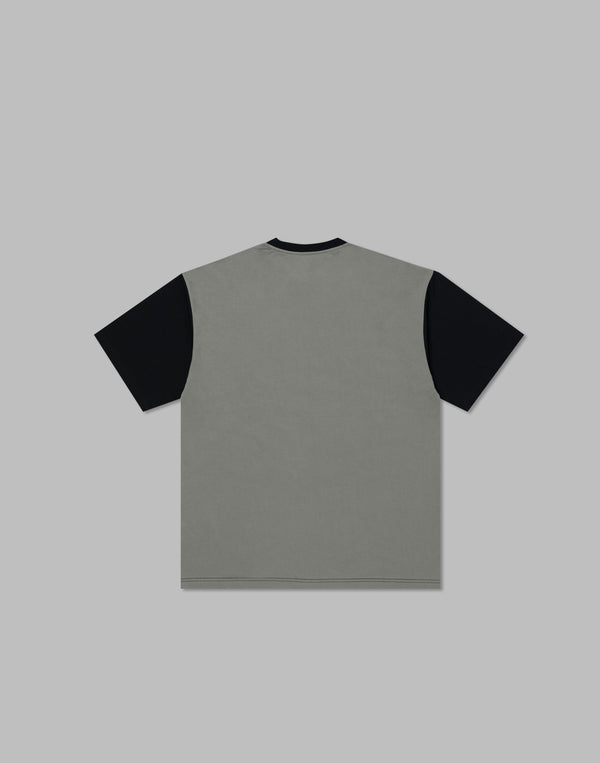 CRONOS FRONT BACK CONTRAST T-SHIRT【BLACK】