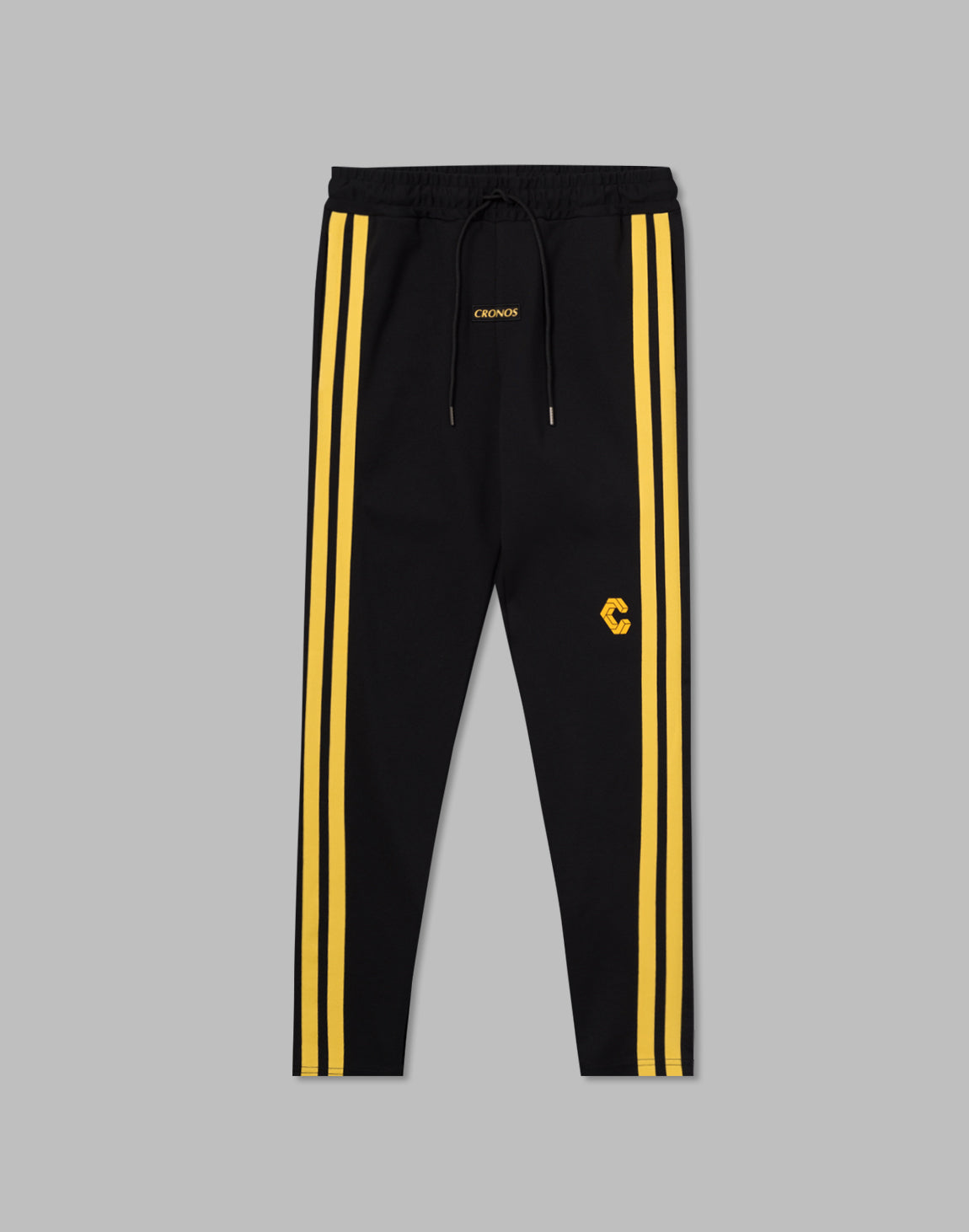 CRONOS DOUBLE STRIPES LONGPANTS【BLACK×YELLOW】 – クロノス CRONOS Official Store