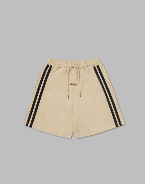 CRONOS DOUBLE STRIPES SHORTS【CREAM】