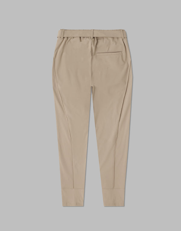 CRONOS BLACK PIN TUCK STRETCH PANTS