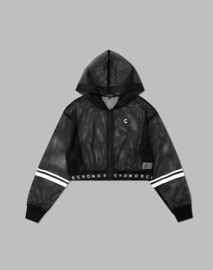 CRONOS WOMEN MESH ZIP HOODY
