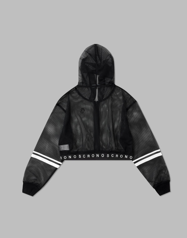 CRONOS WOMEN MESH ZIP HOODY