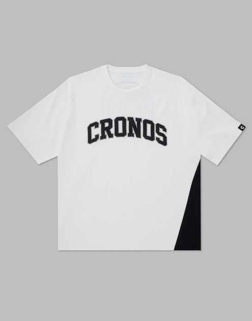 CRONOS PATCH LOGO OVERSIZE T-SHIRTS【WHITE