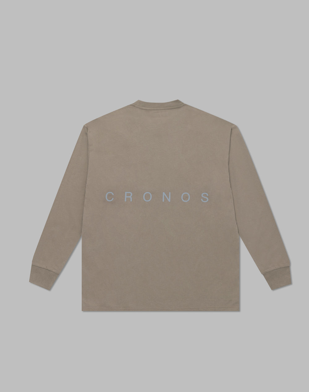 CRONOS リフレクタープリント ロングスリーブTシャツ【トープ】