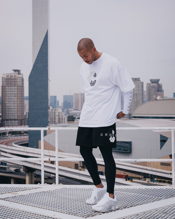 CRONOS Bold Front Logo OverSize T-SHIRT【WHITE】