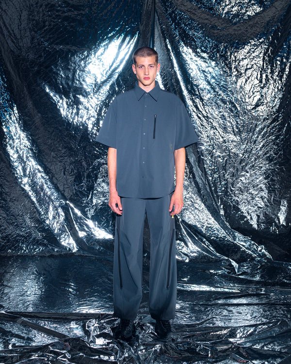 CRONOS TECH VERTICAL ZIP SHIRT【D.GRAY】