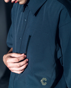 CRONOS TECH VERTICAL ZIP SHIRT【D.GRAY】