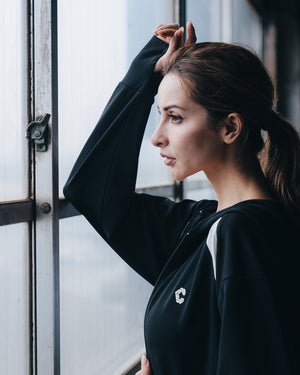 CRONOS WOMEN UV Shield Light Hoodie【BLACK】