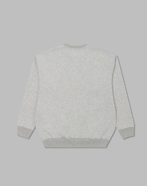 CRONOS パッチワークスウェットシャツ【M.GRAY】