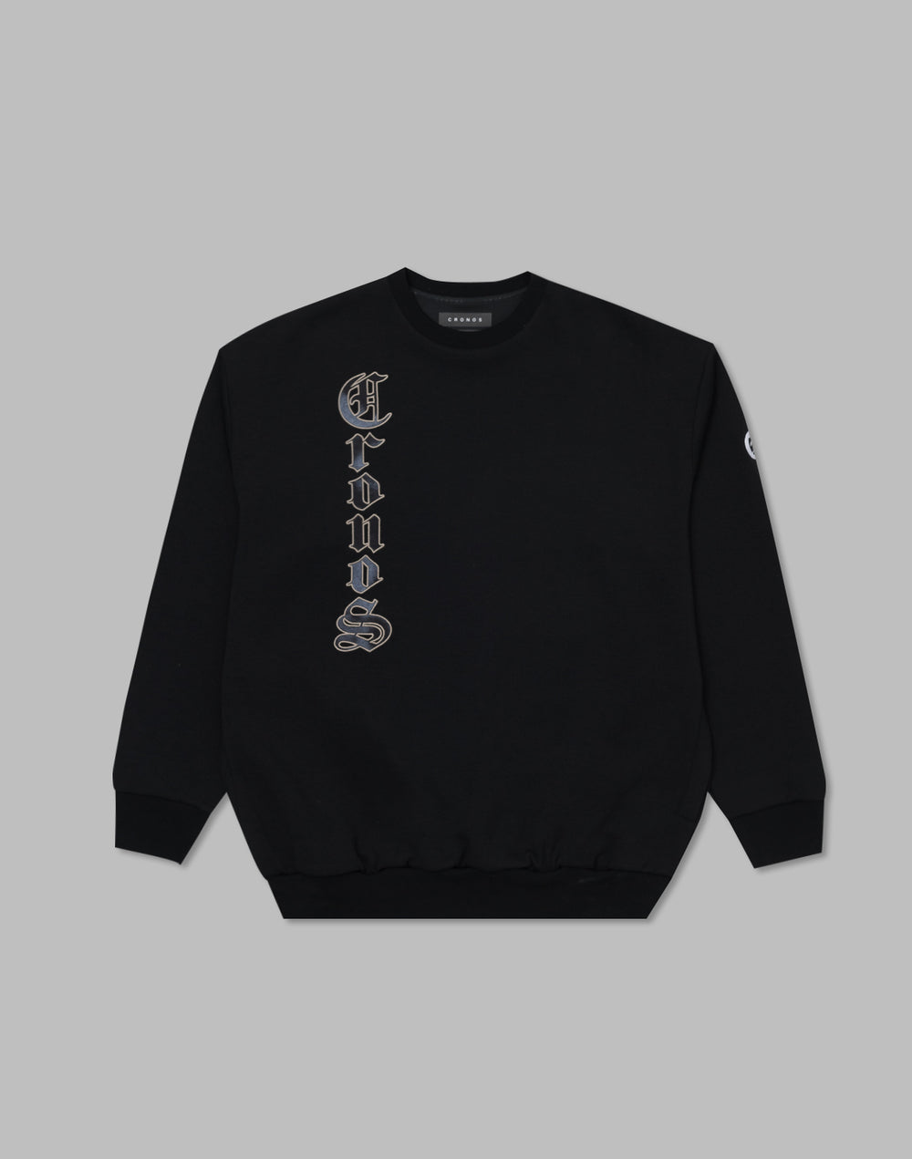 CRONOS Patchwork sweatshirt【BLACK】