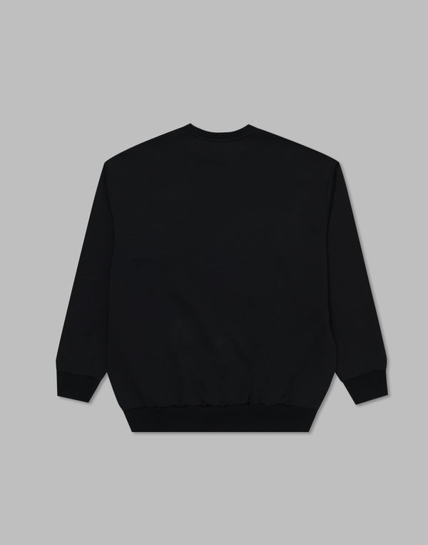 CRONOS Patchwork sweatshirt【BLACK】
