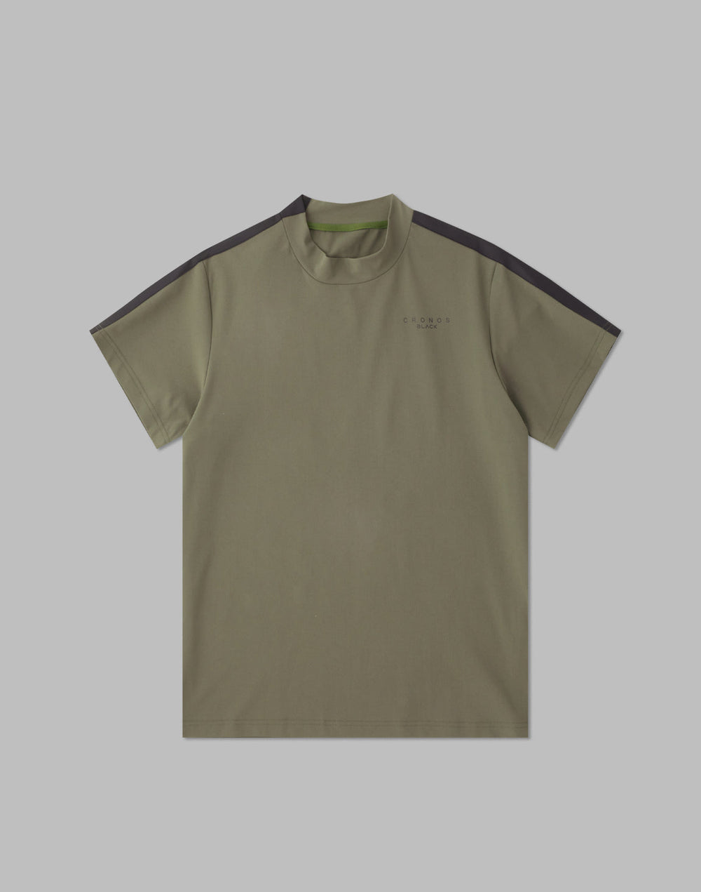 CRONOS BLACK SIDE LINE MOCKNECK【KHAKI】