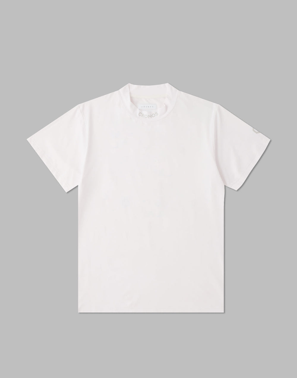 CRONOS BLACK NECK LOGO MOCKNECK【WHITE】