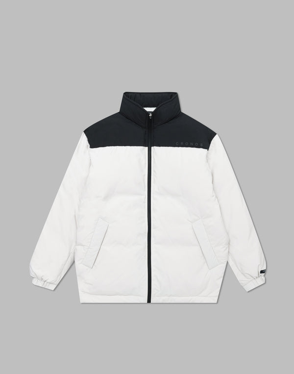 CRONOS Down jacket【BLACK×WHITE】