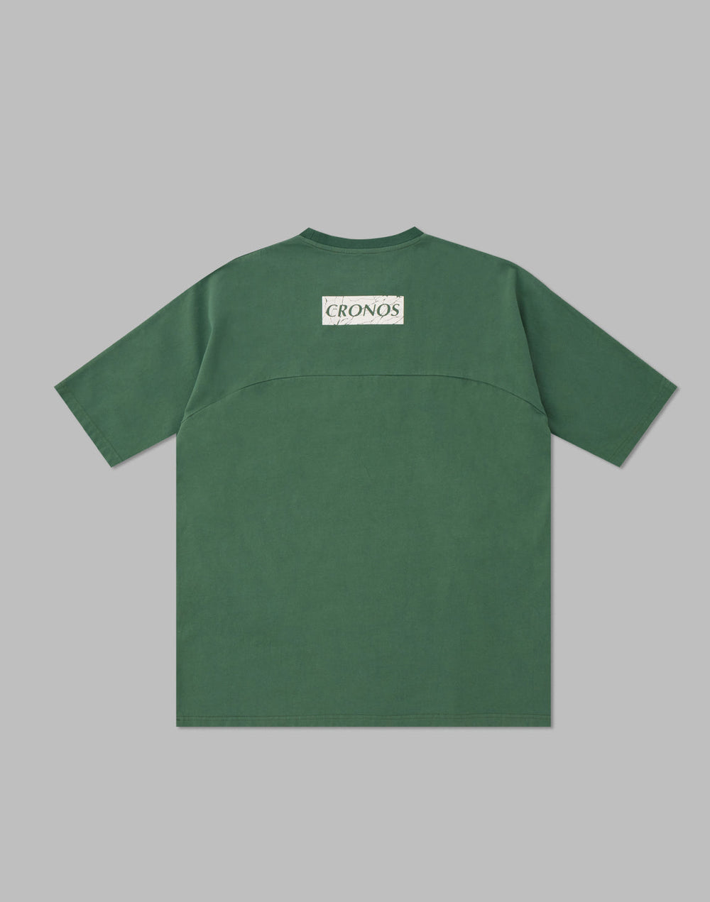 CRONOS ピグメントオーバーサイズTシャツ【グリーン】
