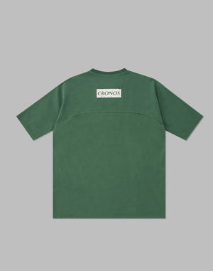 CRONOS  PIGMENTED OVERSIZE T-SHIRTS【GREEN】