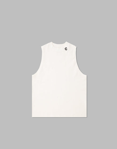 CRONOS MOCK NECK TANKTOP【WHITE】